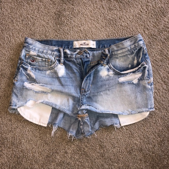Hollister Distressed Denim Shorts (Two Pairs) - Picture 3 of 5